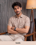 Buy 1 get 1 free - Rixo Printed Shirt -38 Size (Half Sleeve)