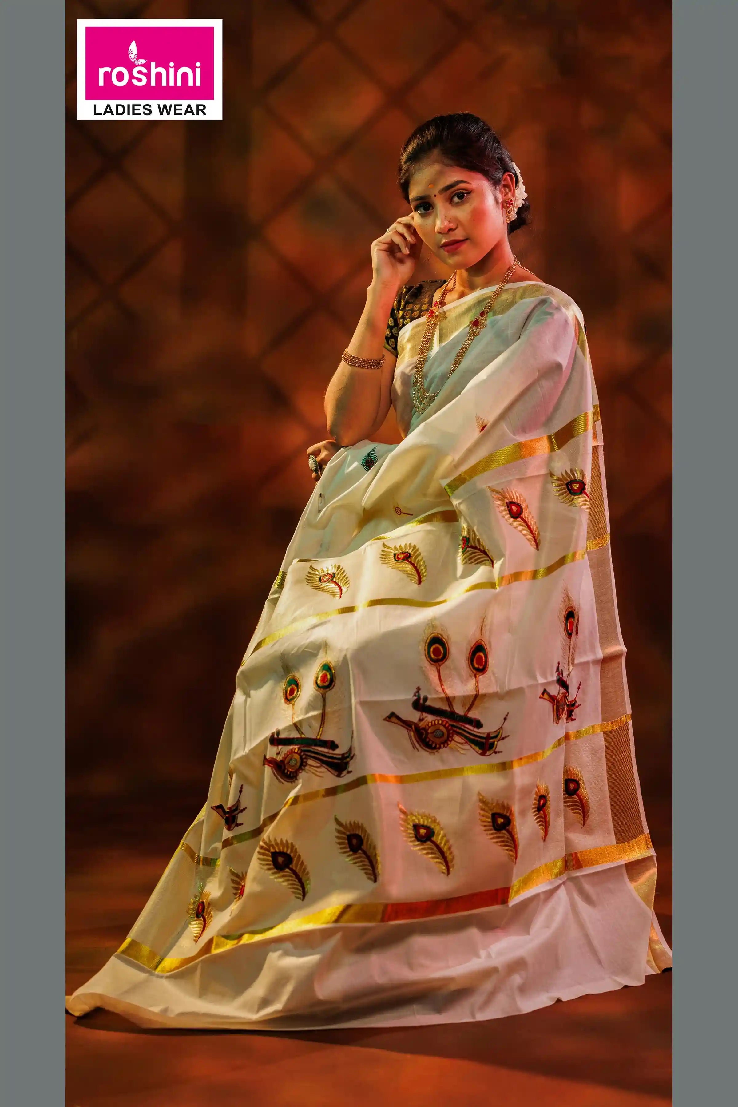 kerala-cream-colour-sarees-online-colour-print
