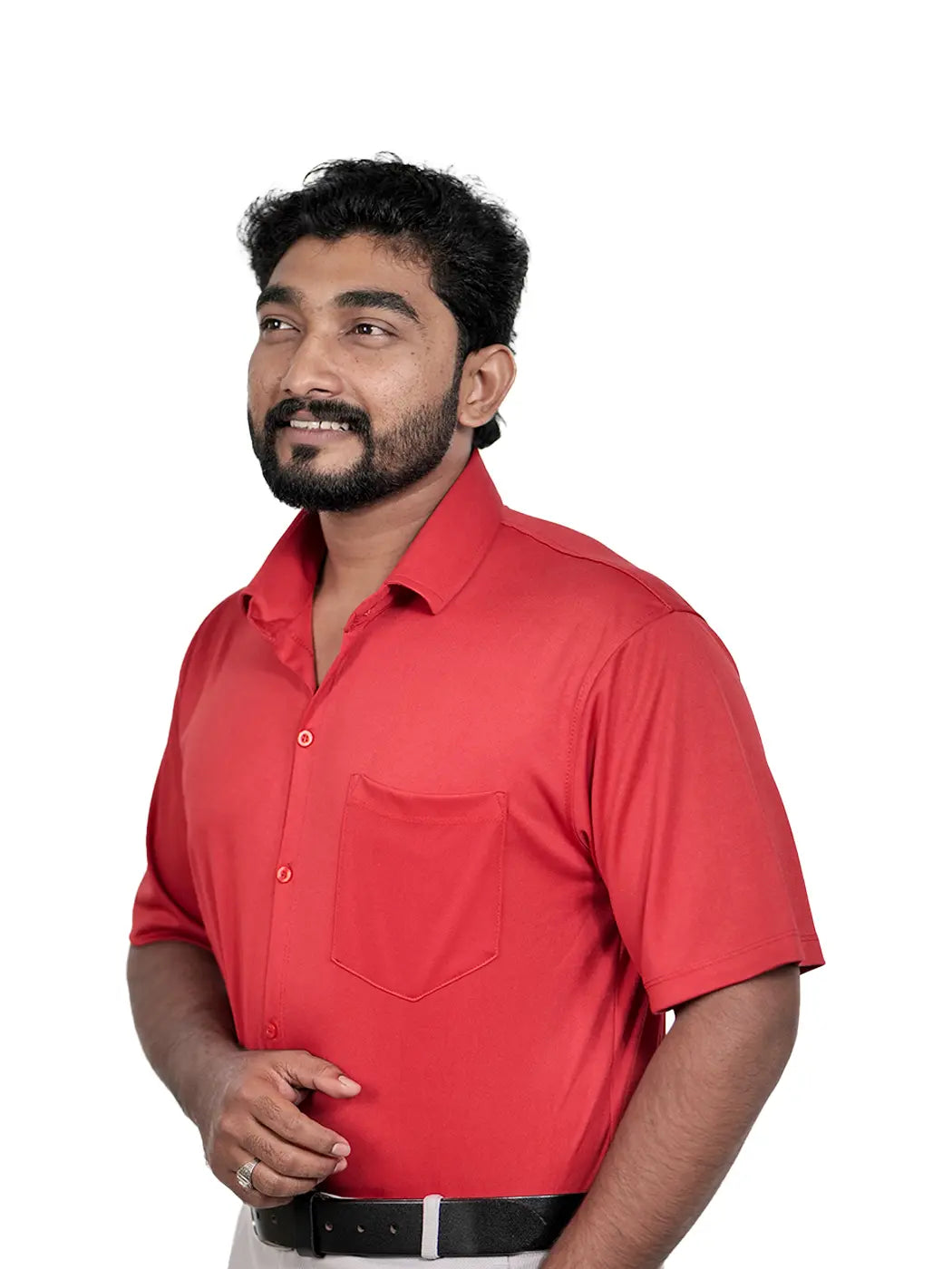 lycra-colour-shirt-for-men-red