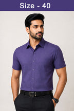 3 Pcs Combo Half Sleeve Lycra Shirts - size 40