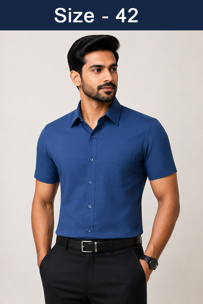 3 Pcs Combo Half Sleeve Lycra Shirts - size 42